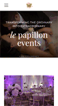 Mobile Screenshot of lepapillonevents.com